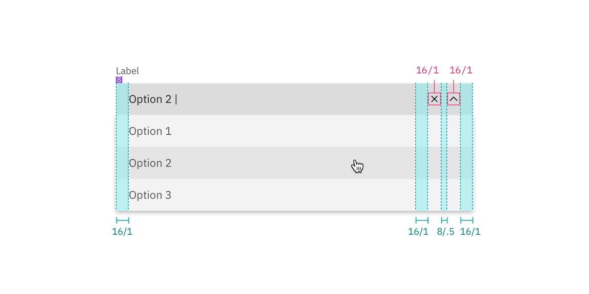 Spacing for multiselect dropdown with filtering